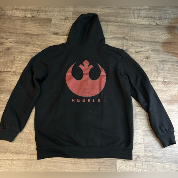 Star Wars Rebels Men’s Medium Black Zip-Up Hooded Sweatshirt - Picture 6 of 6